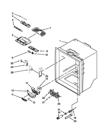 Refrigerator liner parts
