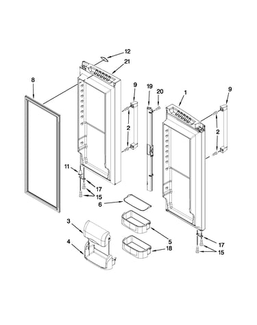 Refrigerator door