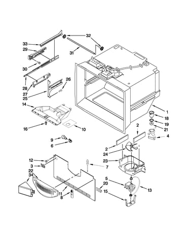 Freezer liner parts