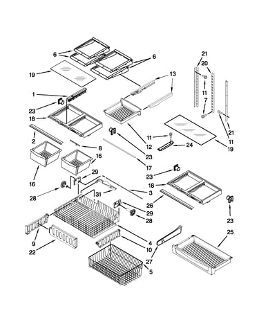 Shelf parts