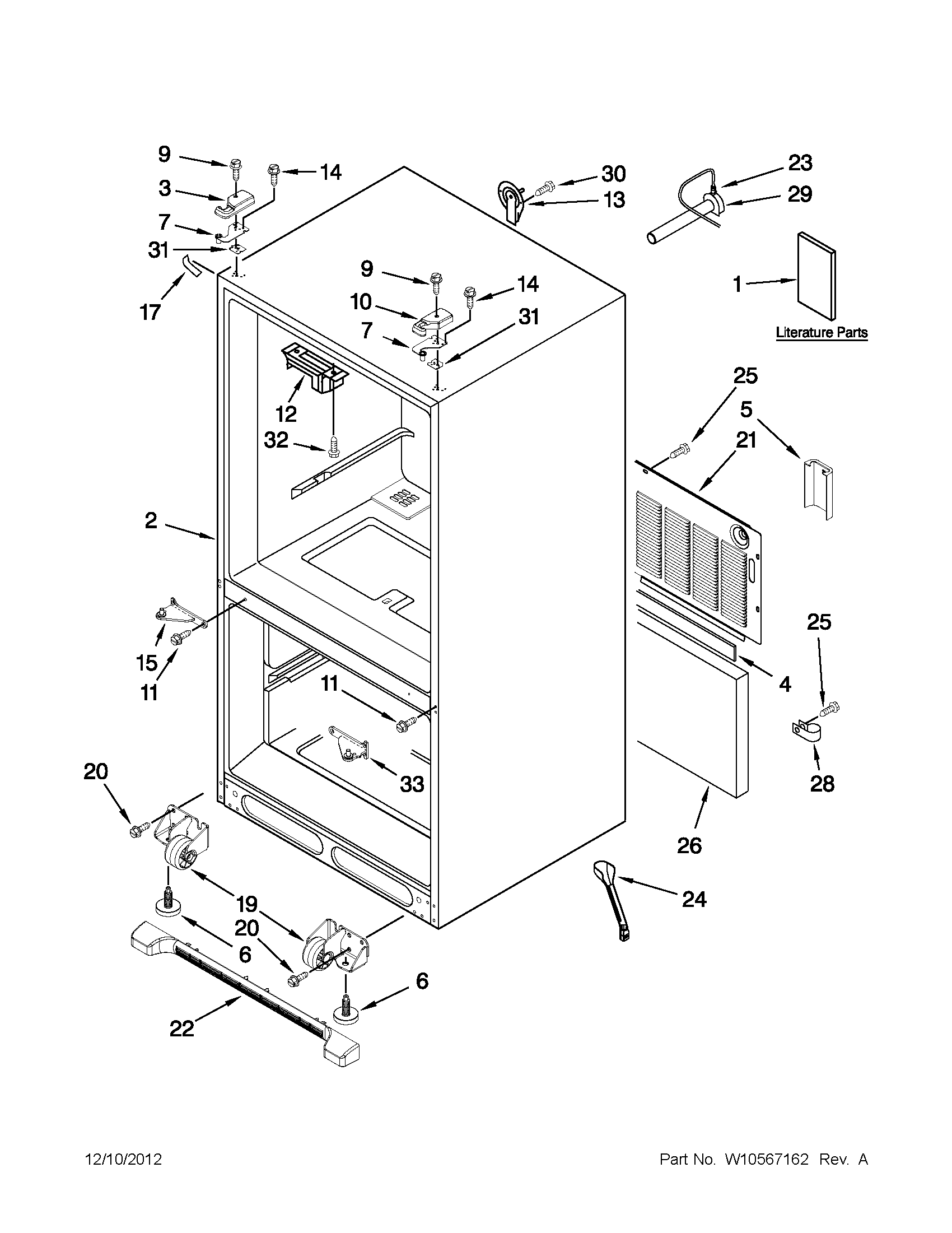 Cabinet parts