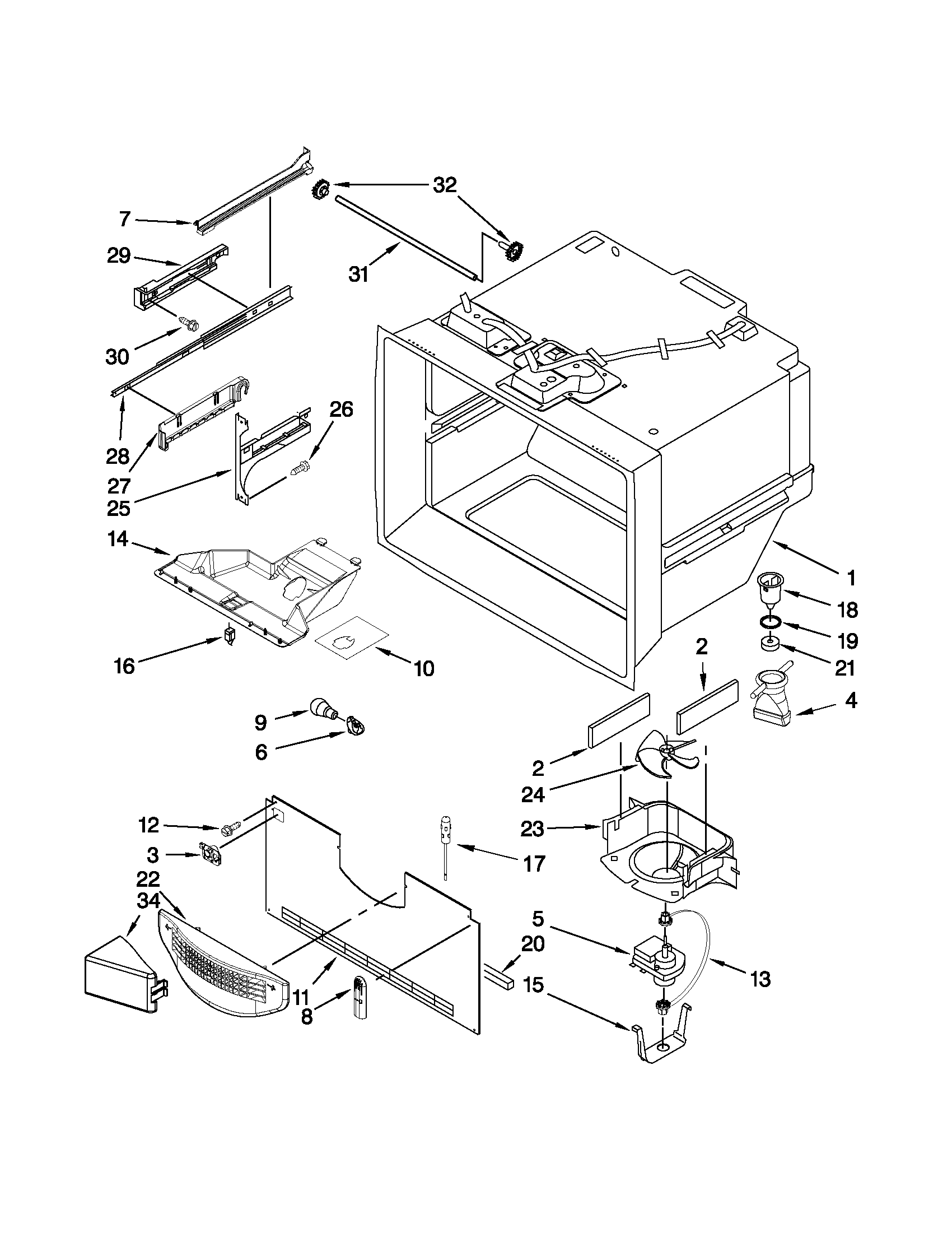 FREEZER LINER PARTS