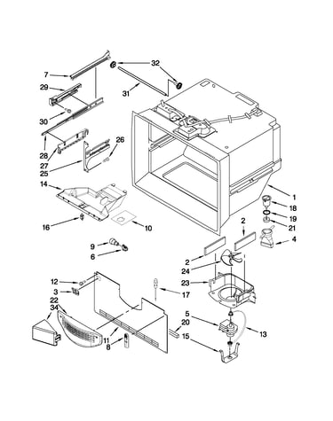 Freezer liner parts