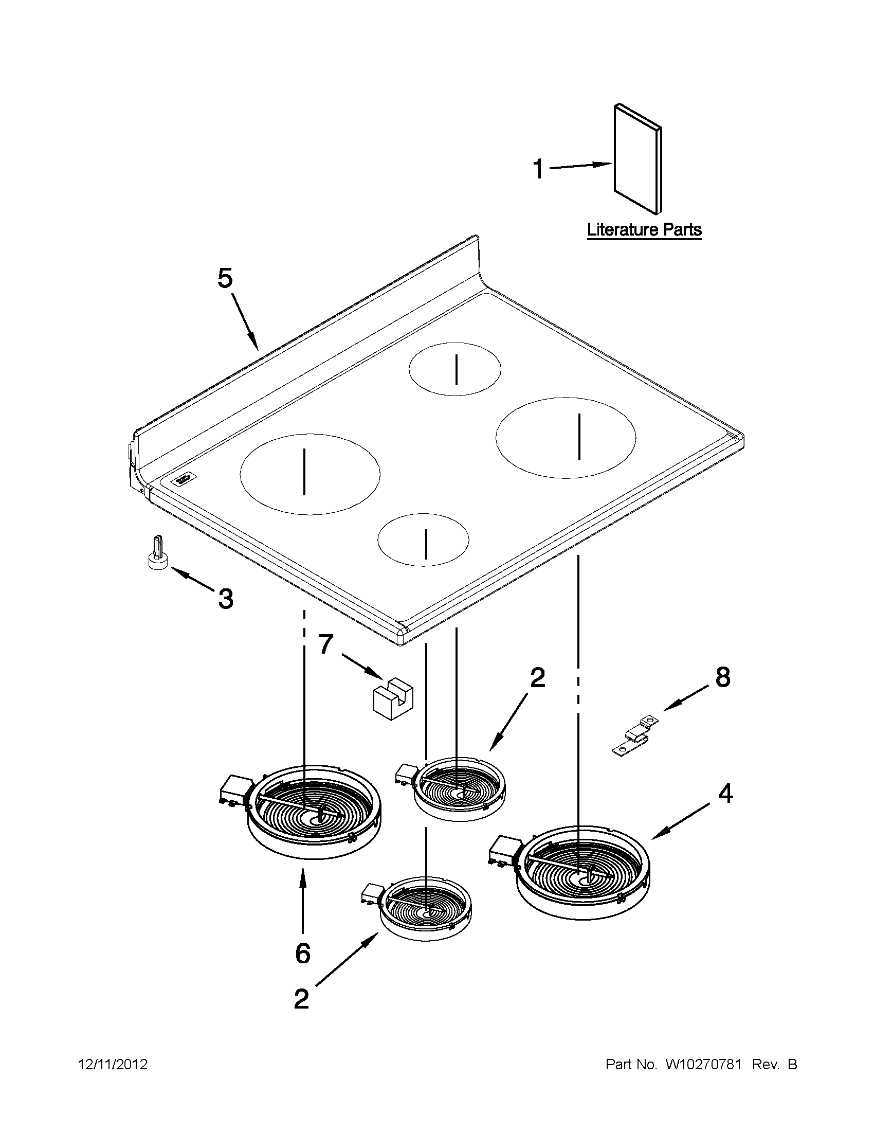 Cooktop parts