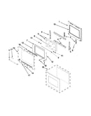 Oven door parts