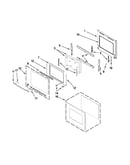 Upper oven door