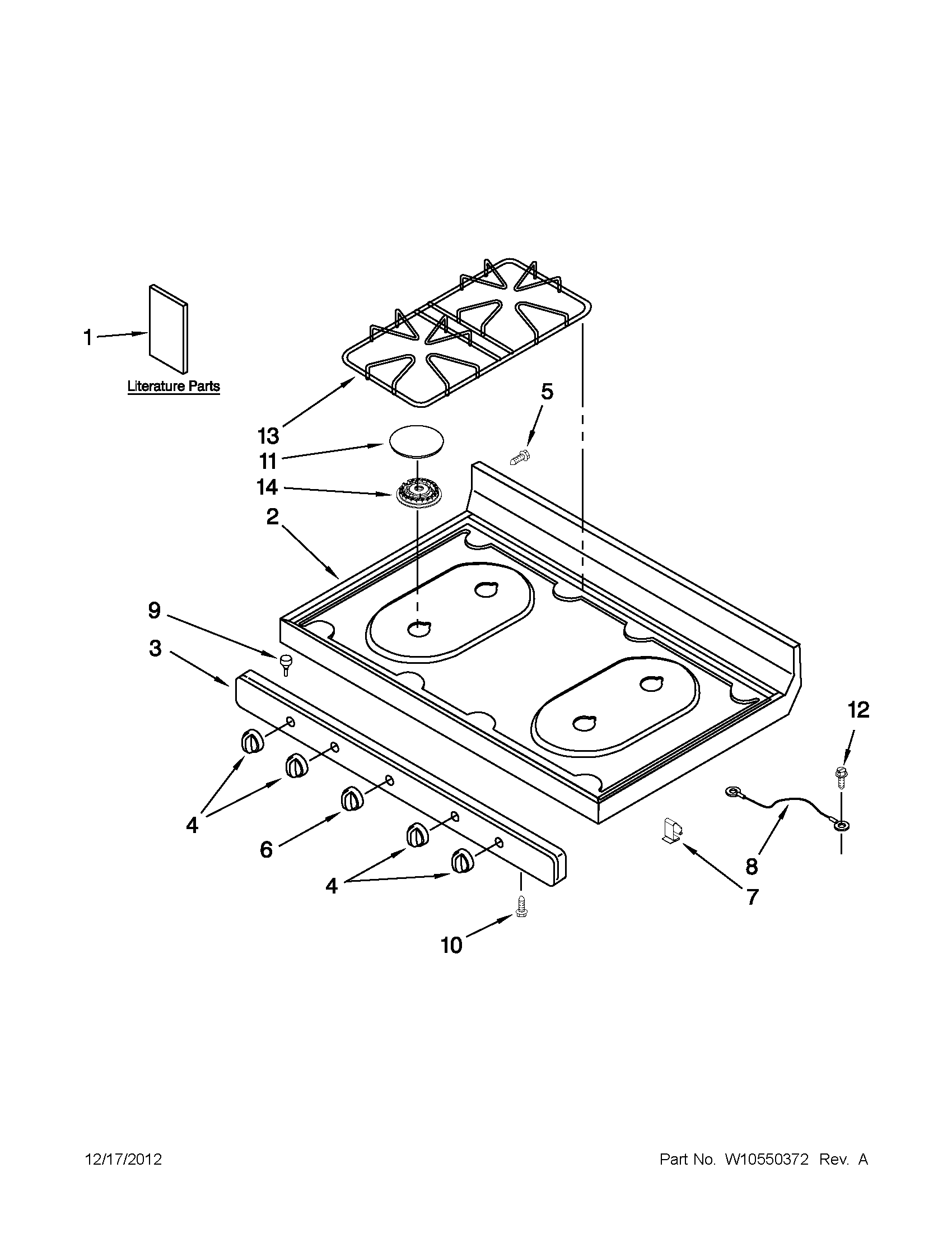 COOKTOP PARTS