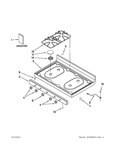 Cooktop parts