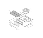 Amana AGR4433XDW2 oven and broiler parts diagram