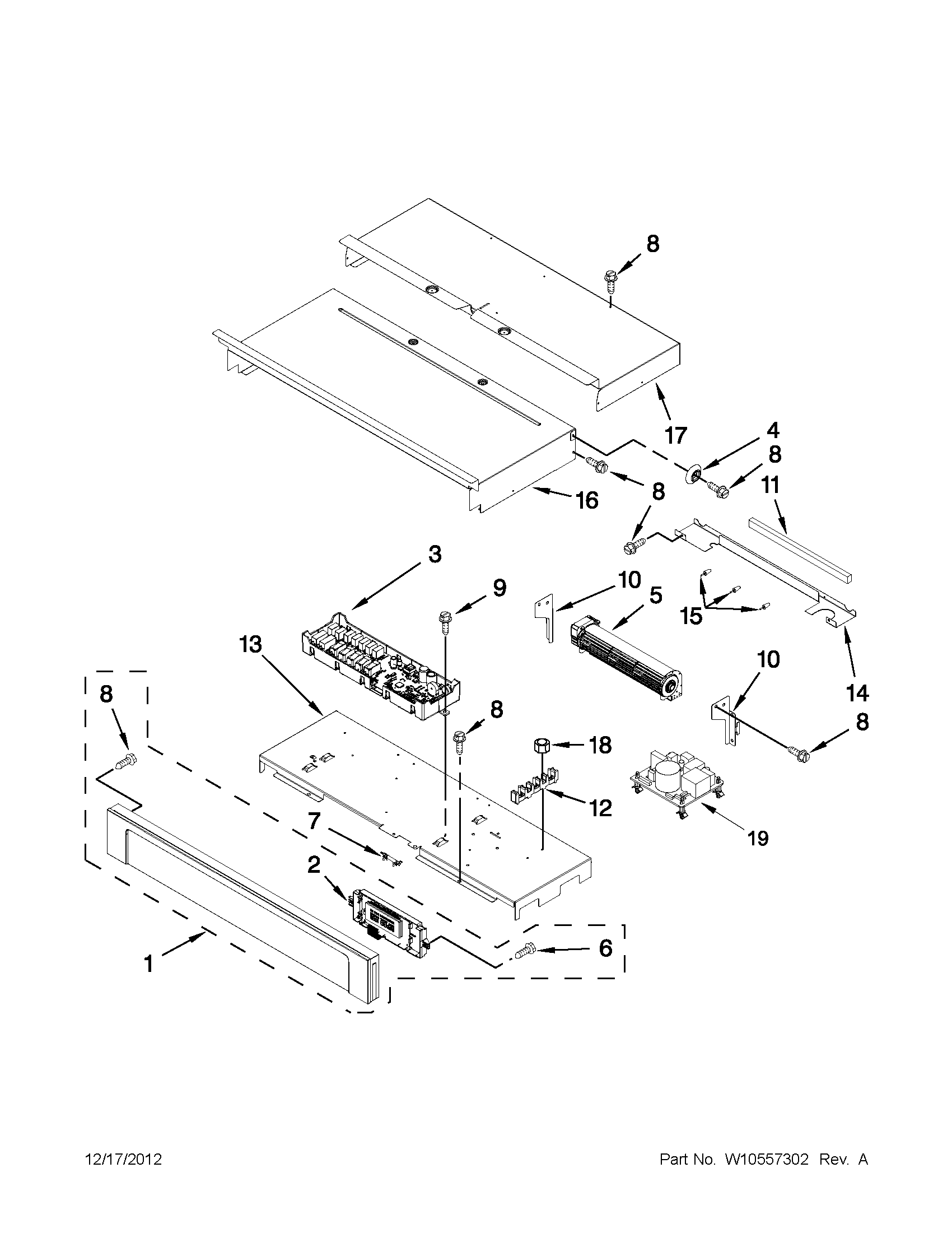 Control panel parts