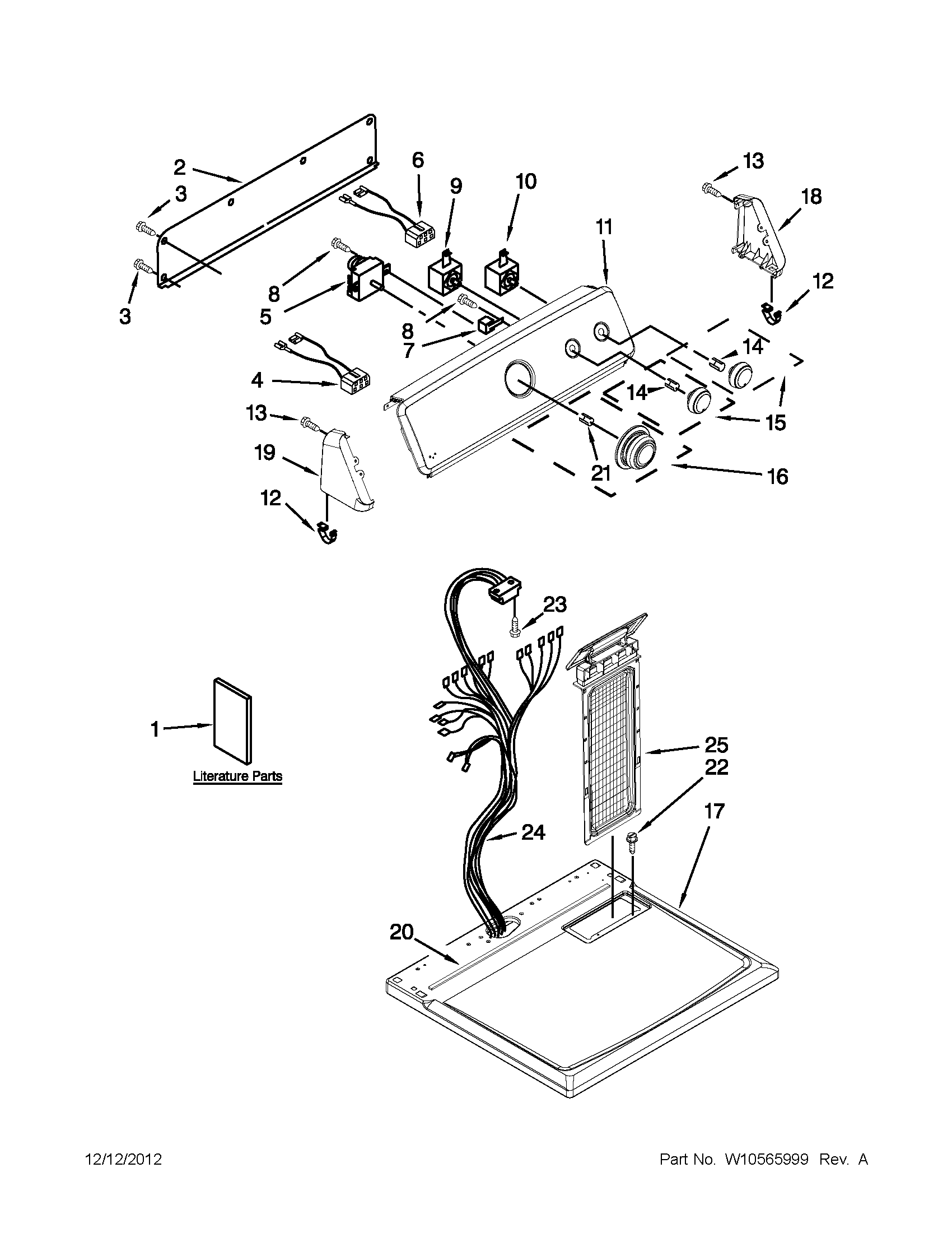 TOP AND CONSOLE PARTS