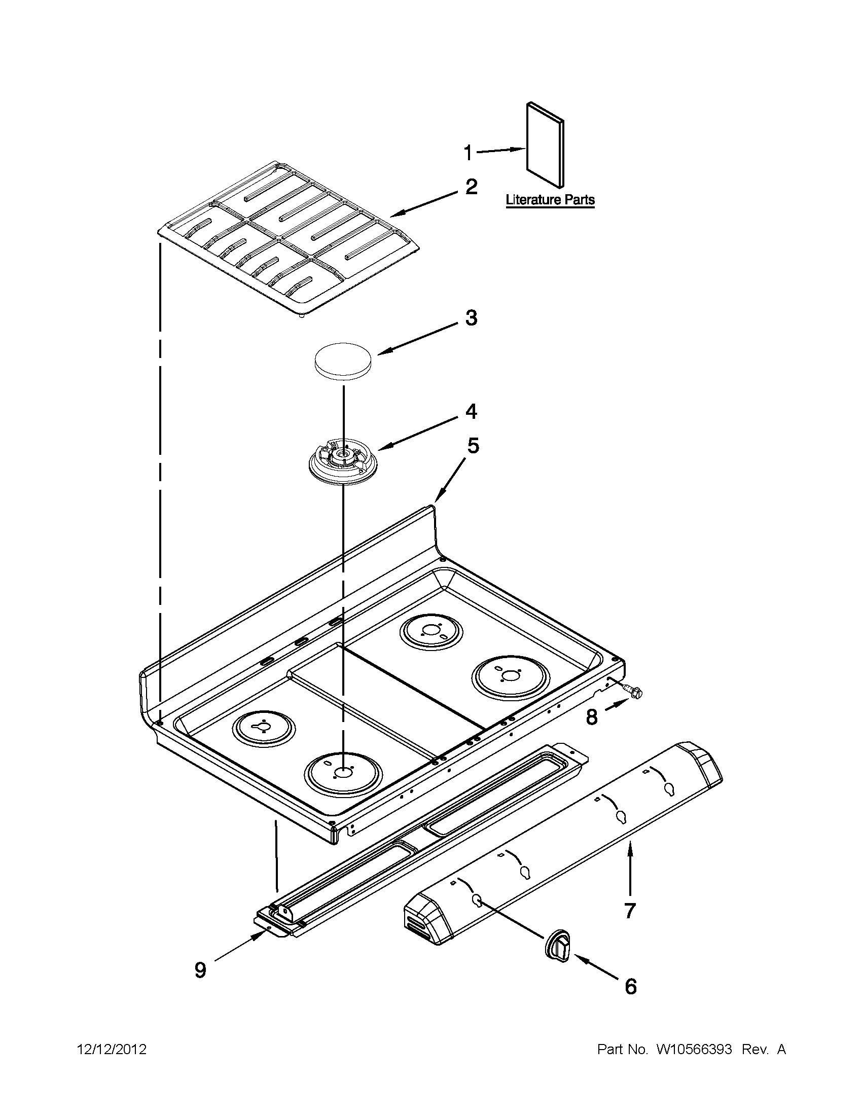 COOKTOP PARTS