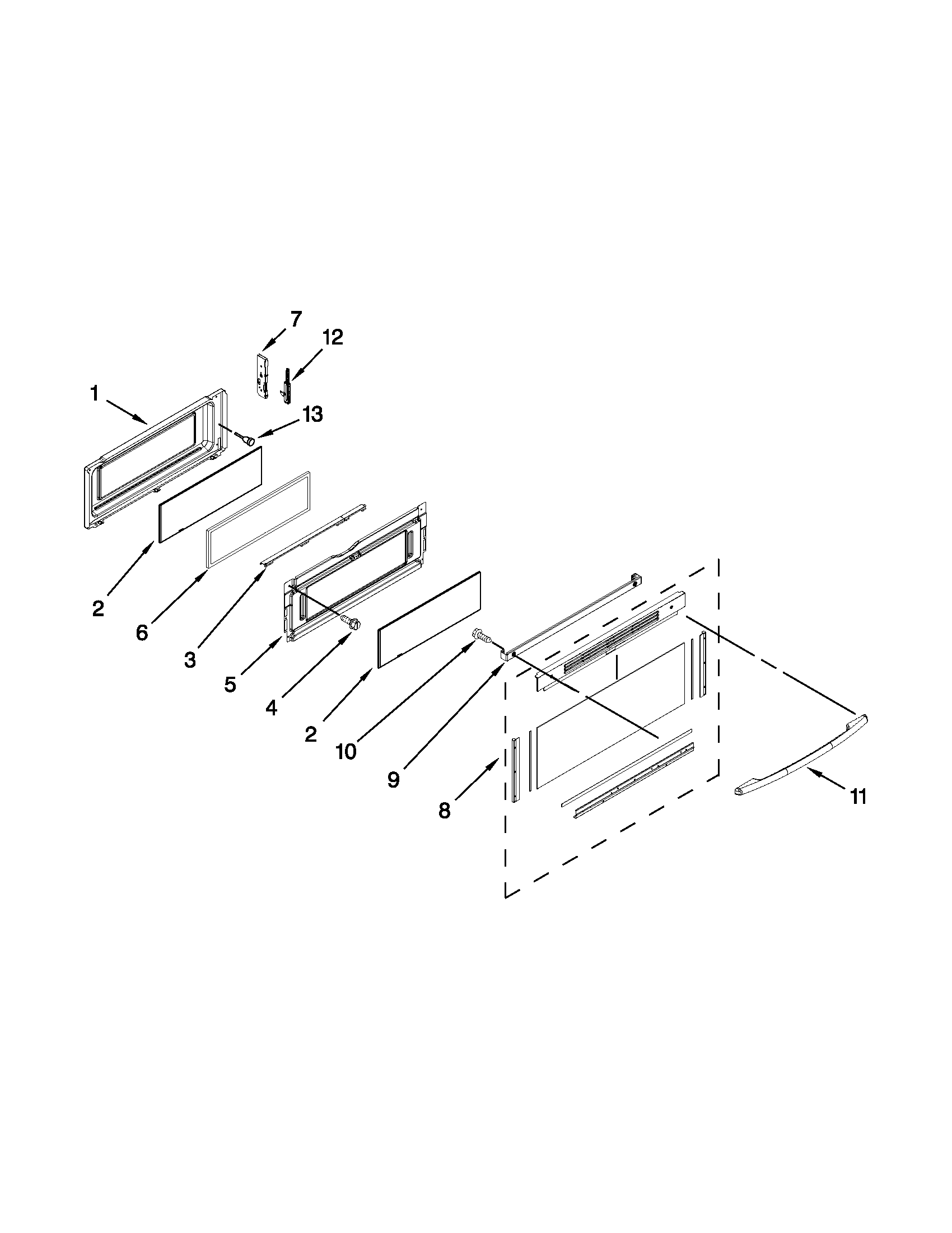 Upper door parts