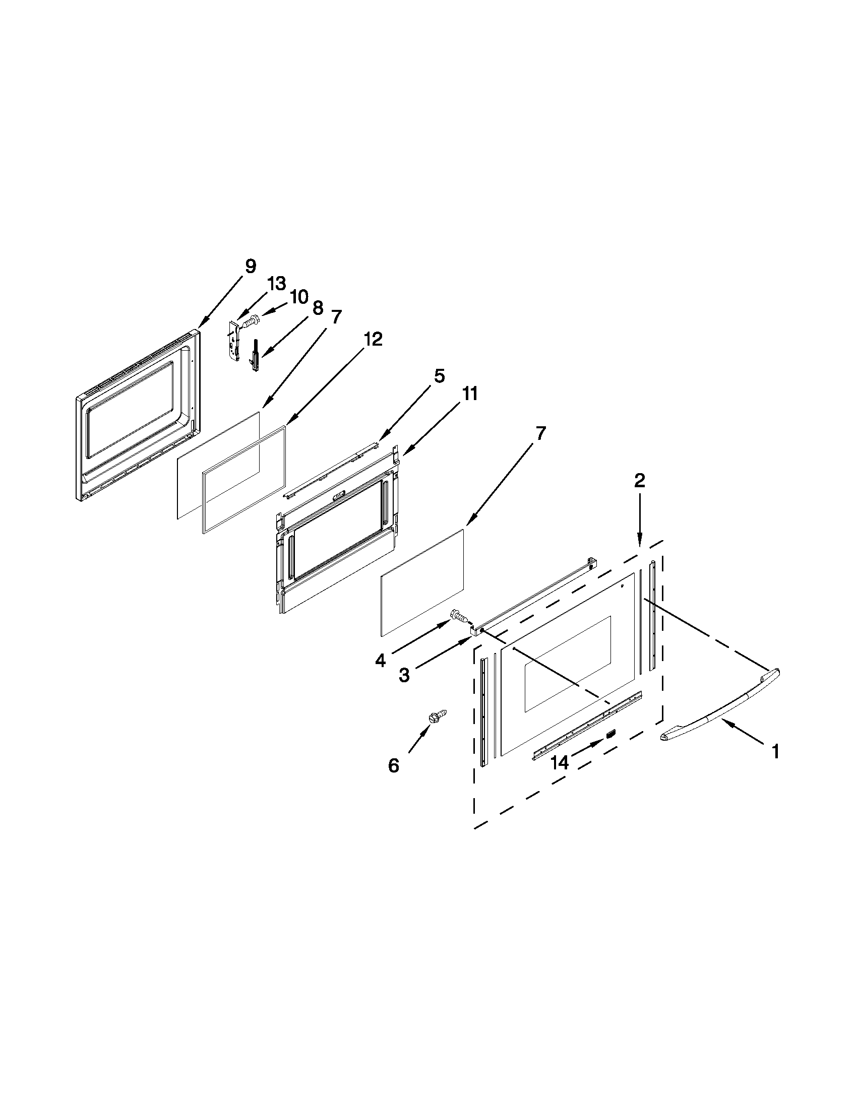 Lower door parts