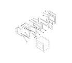 Jenn-Air JJW2430WP02 oven door parts diagram