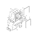 Maytag MDB7749SBB0 tub and frame parts diagram