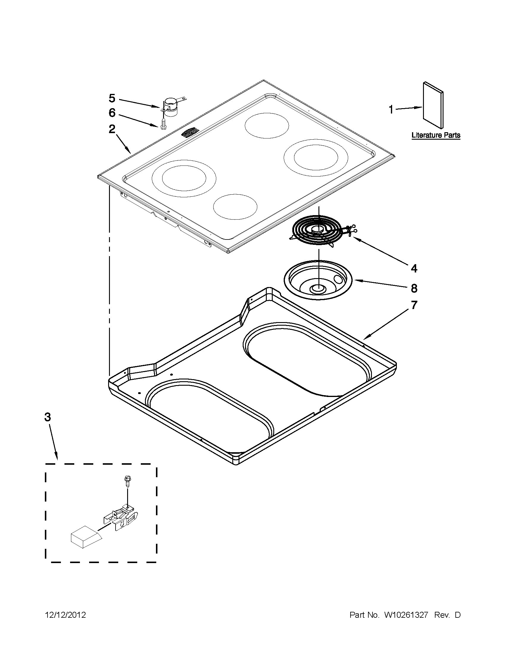 COOKTOP PARTS