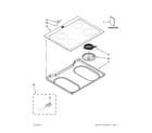 Whirlpool WDE101LVQ01 cooktop parts diagram