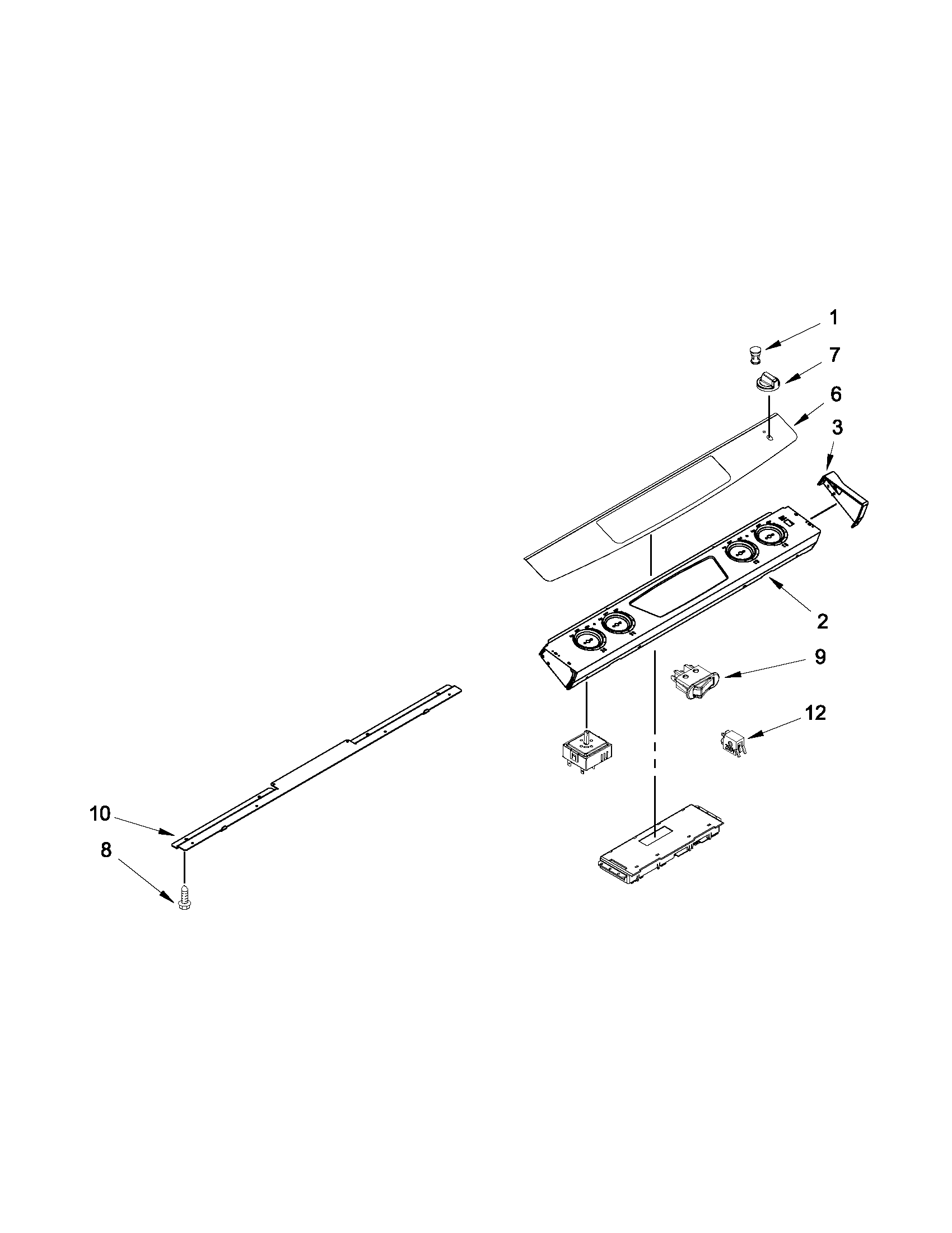 Control panel parts