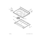 Whirlpool YWFE530C0AB0 cooktop parts diagram