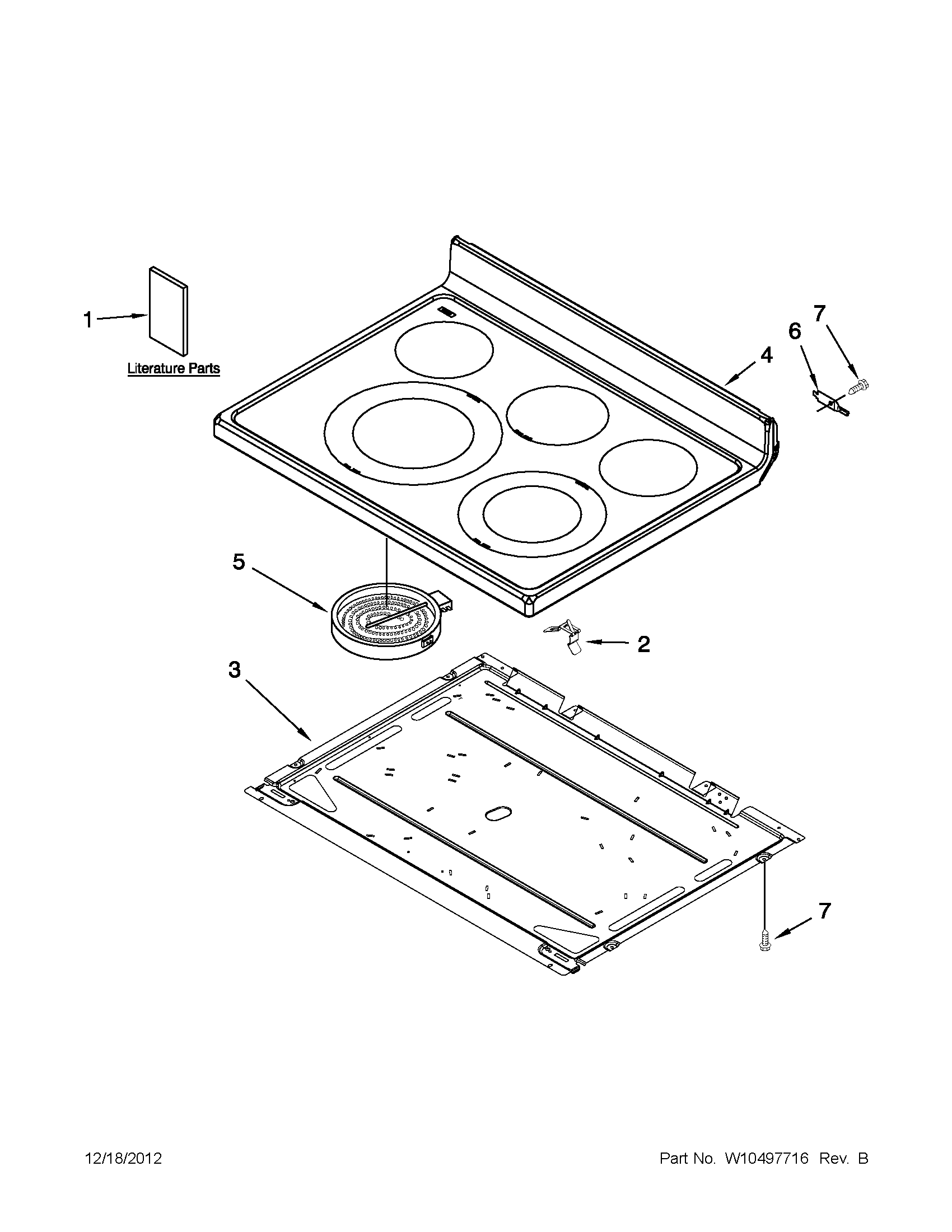 Cooktop parts