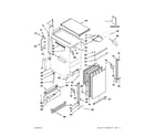 KitchenAid KUIS18PNXB2 cabinet, door and liner parts diagram
