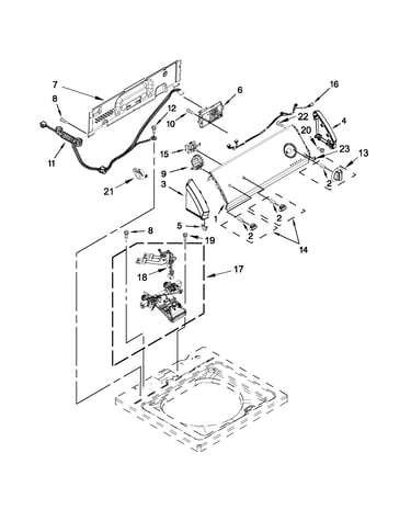 Controls and water inlet parts