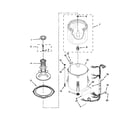 Crosley CAW9244BW0 basket and tub parts diagram