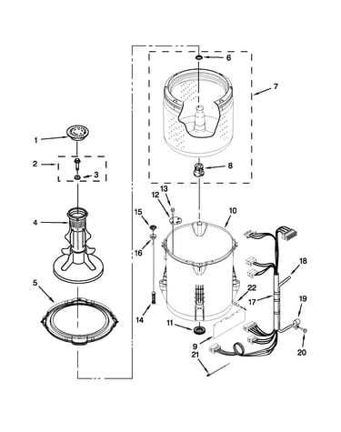 Basket and tub parts