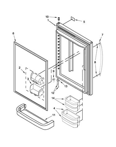 Refrigerator door