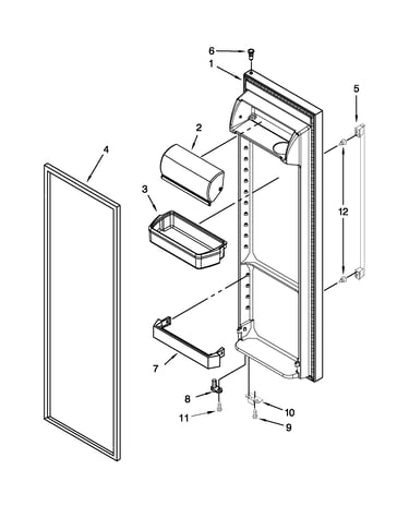 Refrigerator door