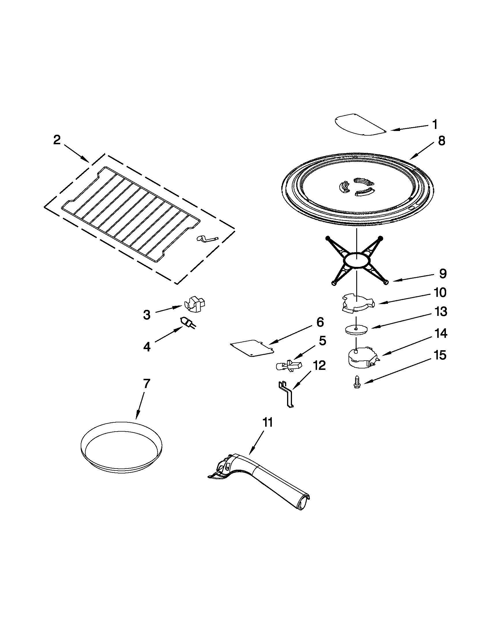Rack and turntable parts