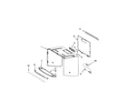 KitchenAid KHMS2050SSS4 cabinet and installation parts diagram