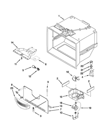 Freezer liner parts
