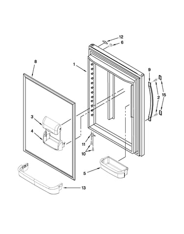 Refrigerator door