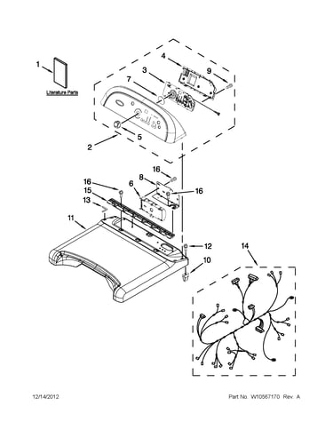 Top and console parts