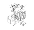 Whirlpool WED8200YW2 cabinet parts diagram