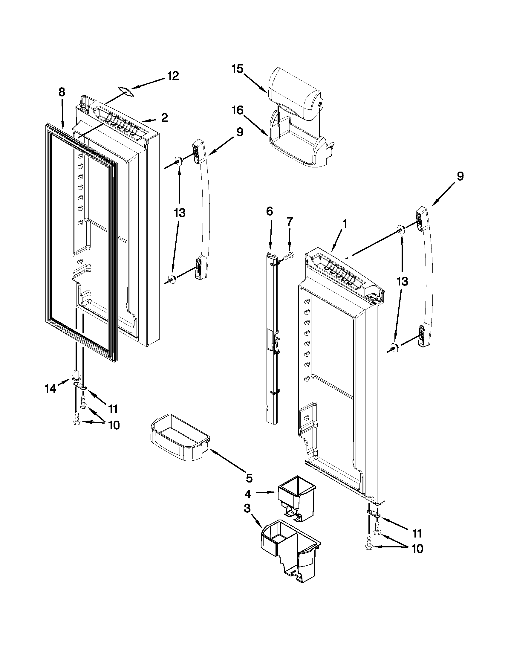 Refrigerator door