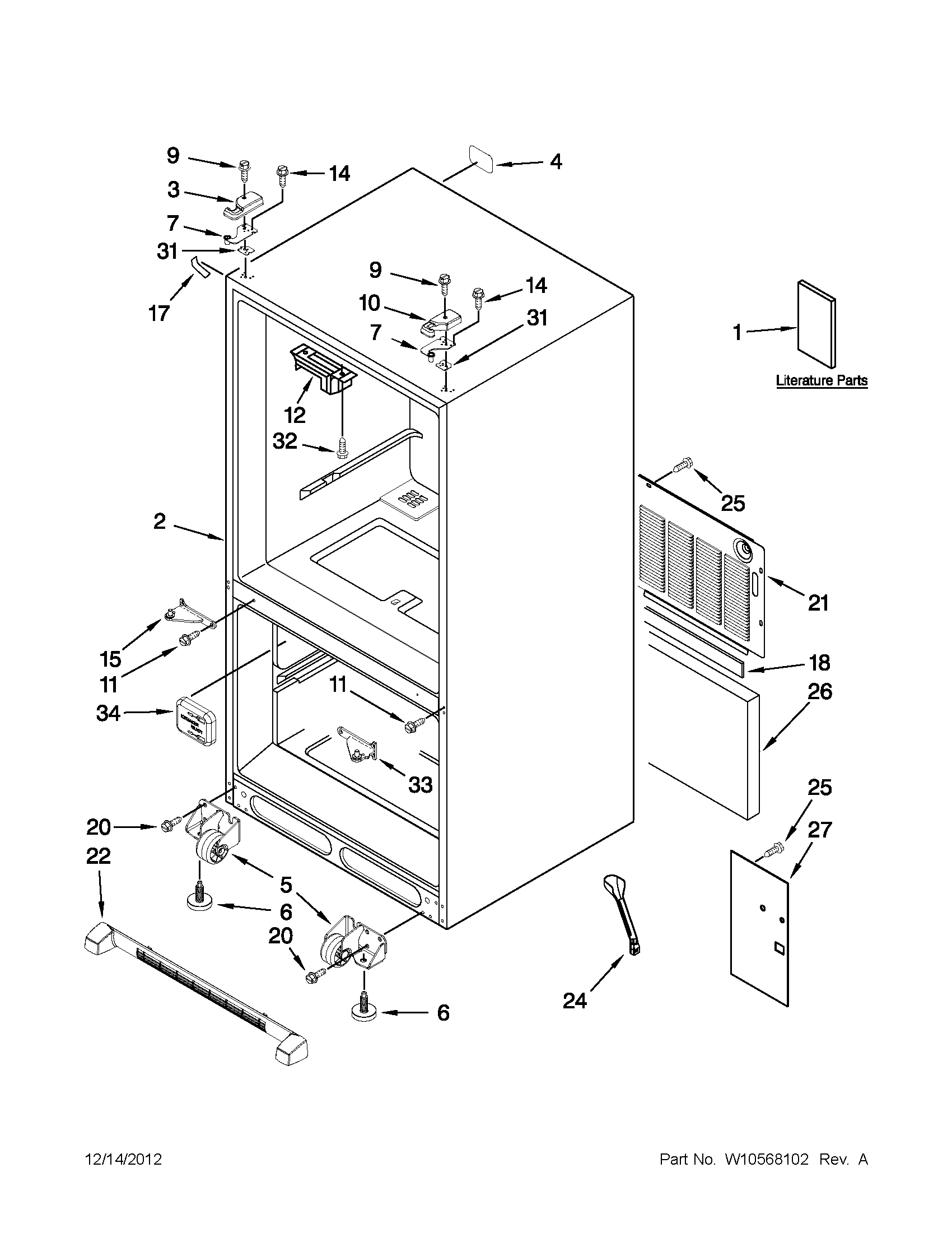 Cabinet parts