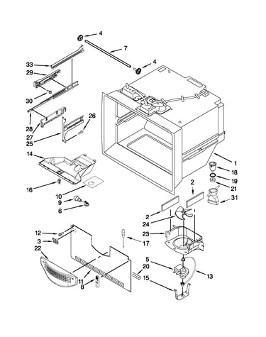 Freezer liner parts