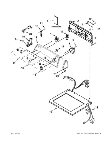Top and console parts