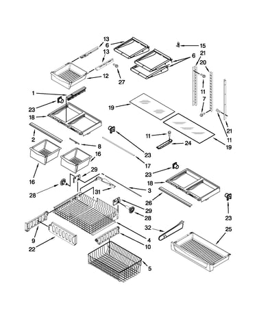 Shelf parts