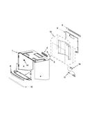 Cabinet and installation parts
