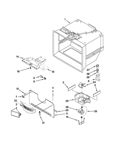 Freezer liner parts