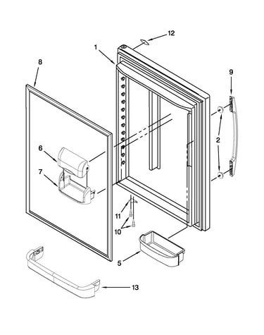 Refrigerator door