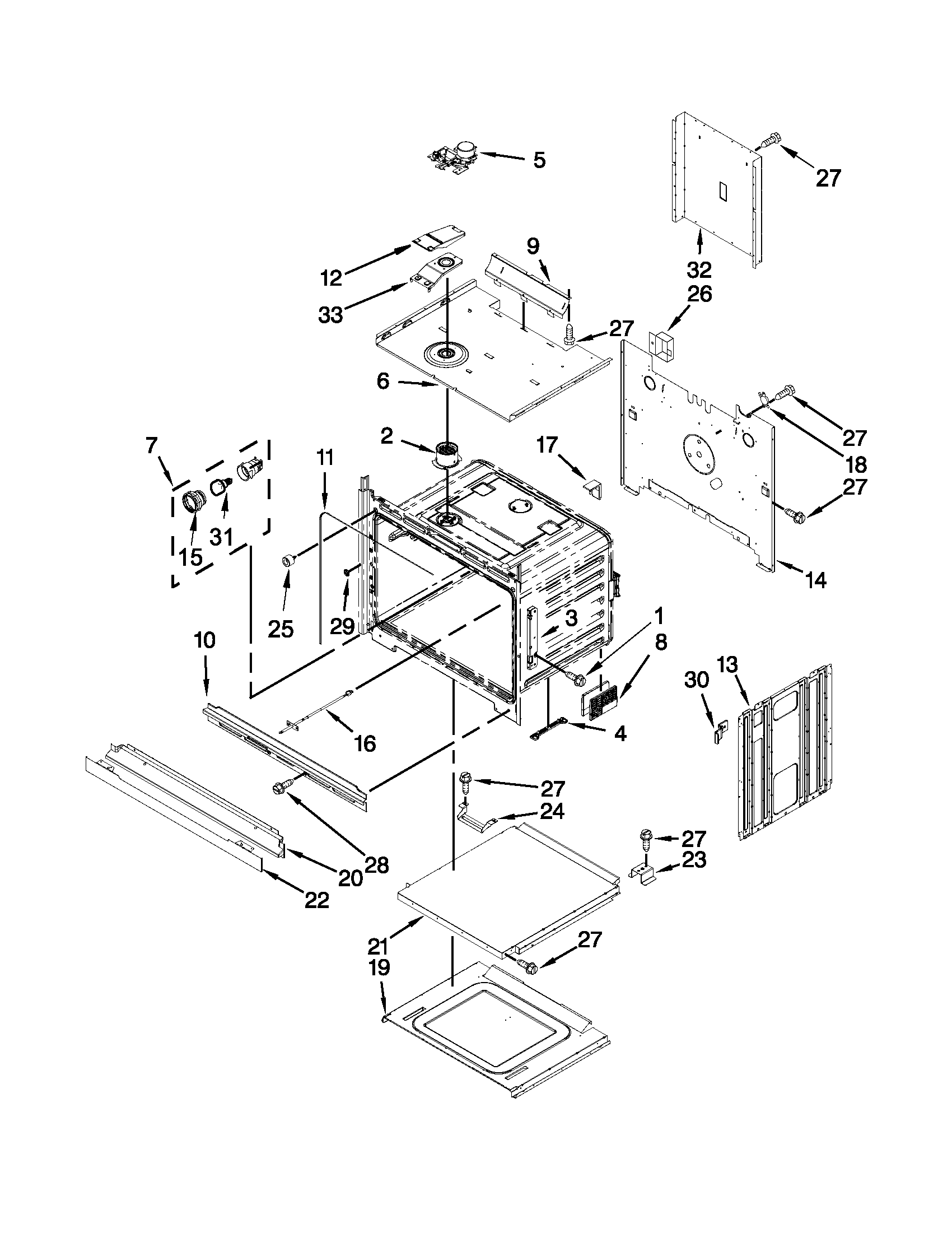 LOWER OVEN PARTS