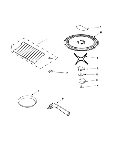 Rack and turntable parts