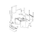 KitchenAid KHMS2056SSS3 cabinet and installation parts diagram