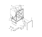 Whirlpool WDF530PSYB3 tub and frame parts diagram
