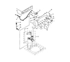 Whirlpool 7MWTW1607AW1 controls and water inlet parts diagram